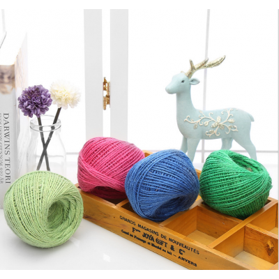 Charmkey Stock Fancy colored hemp cord home decorations cheap price