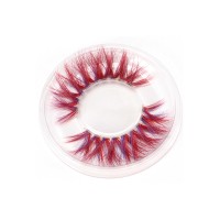 High quality colored lash with custom  eyelash packaging for  Performance  3d mink eyelashes