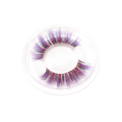 High quality colored lash with custom  eyelash packaging for  Performance  3d mink eyelashes